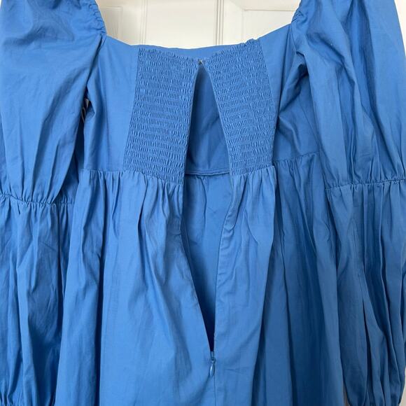 NWT Reformation Womens Blue Azure Michaela Short Mini Babydoll Dress SZ 6 - Picture 13 of 16